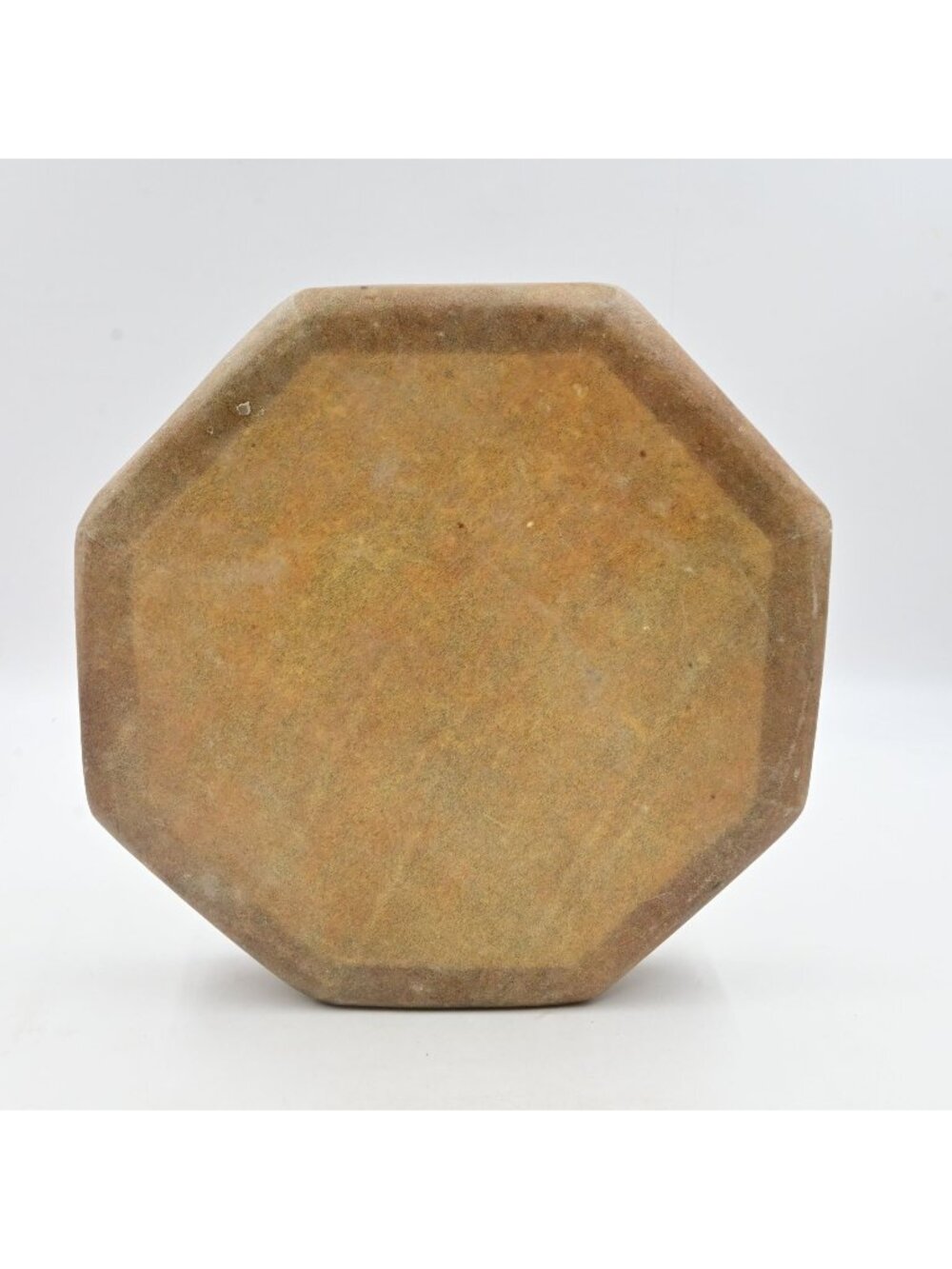 Native American Octagonal Handcrafted Rawhide Drum With Wooden Frame